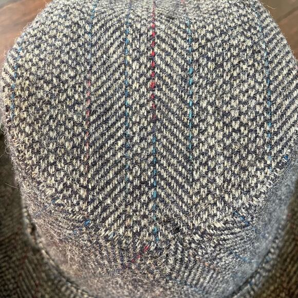 Vintage Pendleton Wool Tweed Hat Fedora Gray USA Sz 7 3/8 A211-535 READ - Picture 14 of 16
